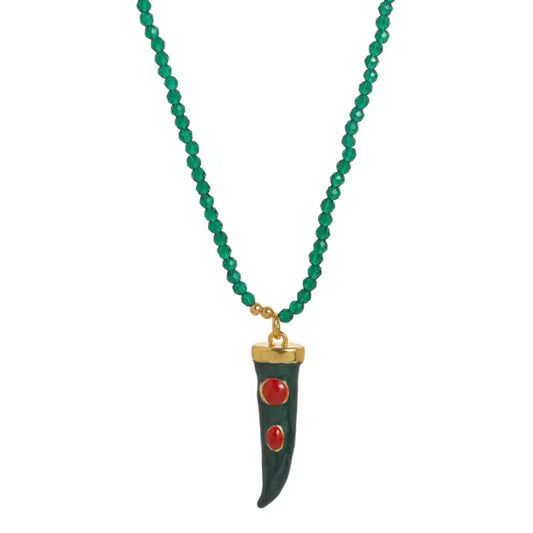 Halskette Green Horn